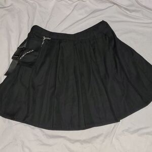 Hot Topic Black Skirt with Cargo Pocket & Chain